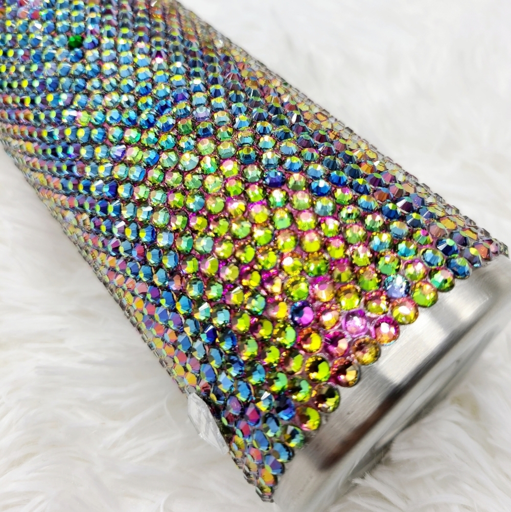 Glass Rhinestone Blinged 20oz Tumbler - Picture 5 of 6